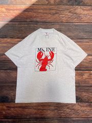 【 1986年 USA製 】ロブスター　アニマルTシャツ　FRUIT OF THE LOOM　シングルステッチ　グレー　XL