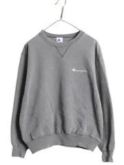 【お得なクーポン配布中!】 90s チャンピオン ワンポイント スウェット メンズ レディース L 古着 90年代 オールド Champion 裏起毛 トレーナー スクリプト ロゴ 刺繍