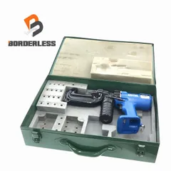 ☆中古品☆CACTUS カクタス 12V コードレス圧縮工具 クリンプボーイ EW-8DX 本体＋ケース 充電式 圧縮機 圧着工具 圧着機 92852のサムネイル