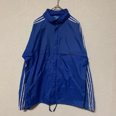 80s adidas Originals ナイロンパーカー ブルー トレフォイル ヴィンテージ