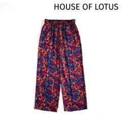 極美品✨ハウスオブロータス 総柄 幾何学 イージーカジュアルパンツ ワイド ゴム FREAK'S STORE パンツ 幾何学柄 イージーパンツ/総柄パンツ レディース