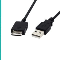 [특가 상품]ALLVD 소니 워크맨 충전 케이블 1.2 m 워크맨용 데이터 전송 MP 3/MP 4 충전기 USB WMC-NW 20 MU용 USB 케이블(블랙)