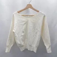 ◇ ⊇ PROPORTION BODY DRESSING レース　長袖 ニット サイズF ホワイト系 レディース E  【1501230038645】