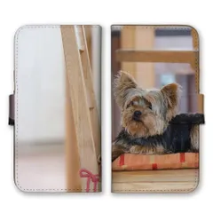 iPhone 17 Air ケース 手帳型 アイフォン17エアー スマホケース 携帯ケース ヨークシャーテリア ヨーキー ベージュ 犬 いぬ イヌ 可愛い かわいい 写真 スマホカバー カラー03