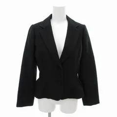 レッセパッセ LAISSE PASSE テーラードジャケット ブレザー デザイン加工 総裏地 3B ノーベント 36 S 黒 ブラック /FT 0808 ■SHのサムネイル