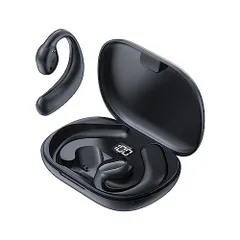 ワイヤレス イヤホン 耳掛け式 Bluetooth5.3 耳を塞がないイヤホン ハンズフリー通話 耳に入れない完全開放型イヤホン マイク付き 超軽量 自動ペアリング 耳穴をふさがないオープンイヤー型ワイヤレスイヤホン 外の音が聞こえる ブルートゥースイヤホン