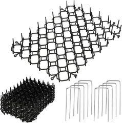 Front Haruw 猫よけシート 棘マット 柔らかい 傷付けない 縦/横連結 カット可能 曲面取り付け 鳥対策 12枚