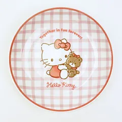 サンリオ ハローキティ 染付カレー皿 チェック 食器 日本製 Sanrio