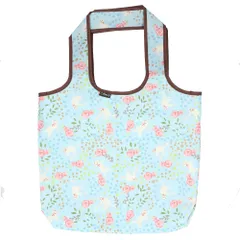 ☆ ローズ/青 ☆ 保冷エコバッグ エコバッグ 保冷 保冷バッグ エコバック 保冷バック トートバッグ ミニバッグ 折りたたみ ランチバッグ コンパクト ファスナー おしゃれ 折り畳み かわいい 手提げ レディース のあぷらす