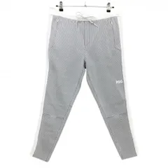 【美品】PGGパーリーゲイツ ニットパンツ 白×黒 ウエストゴム ストレッチ  メンズ 4(M) ゴルフウェア 2024年モデル PEARLY GATES