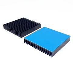 【在庫セール】60 X 10mmヒートシンク X 熱伝導性両面テープ付き 熱暴走対策冷却フィン アルミニウム製 放熱板 60 スマホ ファイア テレビ DIYキット 2個小型 ICチップ MOSFET 回路基板 ハイパワーLEDアンプに適用