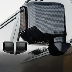 【送料無料】トヨタ 24年式 ランドクルーザー LC250 プラド バックミラーカバー ABS製 カーボン調・ブラック 2点セットZX02週末セール