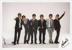 【中古】生写真(ジャニーズ) NEWS/集合(6人)/横型/スーツ・錦戸ピース/公式生写真