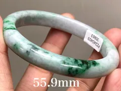 【新入荷】本翡翠保証‼️天然A貨氷種黒翡翠バングル　サイズ約51.6mm 新入荷】本翡翠保証‼️天然A貨氷種黒翡翠バングル サイズ約
