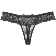 ショーツ レディース Tバック セクシー ローライズ 総レース かわいい ランジェリー XLサイズ ブラック