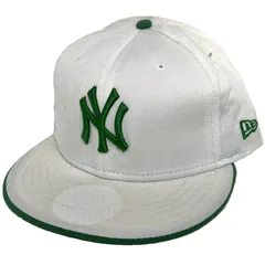 ニューエラ MLB ヤンキース ベースボールキャップ ホワイト/グリーン