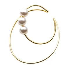 【ゴールド×フリーサイズ】[Cream dot. クリームドット公式] イヤーカフ レディース  イヤーカフ 金属アレルギー ニッケルフリー イヤカフ 片耳用 大ぶり パール 大人 上品 エレガント  