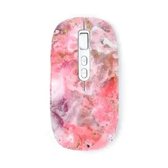 Bluetooth＆2.4G、充電式静音ワイヤレスマウス、3台PC対応、3段DPI、かわいい、おしゃれ、ピンク、 EGRET PrettiE (絢爛) EM23-P1