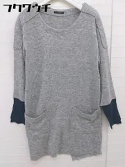 ◇ URBAN RESEARCH ROSSO アーバンリサーチ ロッソ 長袖 ミニ チュニック ワンピース サイズF グレー レディース  【中古】 【1111030004131】