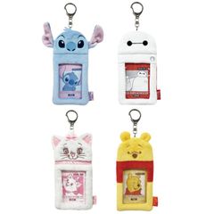 ディズニー ボアフォトキーホルダー もふもふ トレカケース 定期入れ 写真 ICカード かわいい オタ活 推し活 アイドル