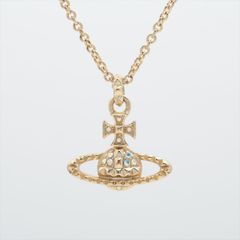 Vivienne Westwood ヴィヴィアンウエストウッド オーブ ネックレス GP×ラインストーン ゴールド
