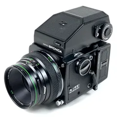 【同梱歓迎】【動作保証・点検済】良品■ZENZA BRONICA ETRS AE-II + ZENZANON MC 75mm F2.8 引き蓋つき■シャッター全速・露出計完動■260