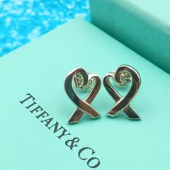 Tiffany ティファニー リボンモチーフ ピアス 925 - メルカリ