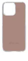 【新品未使用】iPhone15 Pro Max アイフォン15プロマックス クリア ハードケース (262-choco fudge) ブラウン系 グレージュ系 くすみカラー おしやれ 可愛い cl-ip15promax-262