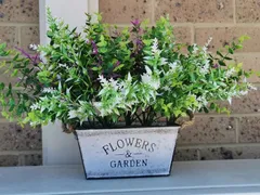 プランター コンテナ 植木鉢 小物入れ 雑貨 おもちゃ箱 ヴィンテージ 錆加工 アンティーク 庭 花壇 玄関 窓際 鉄 金属 大きい