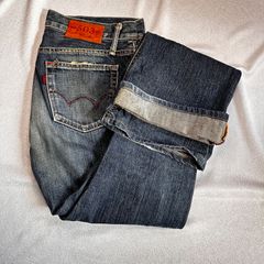 送料無料★即決★ EDWIN miss 503 28/32 rude フレア デニム レディース ジーンズ エドウィン カジュアル フェミニン 人気 ヒゲ 日本製