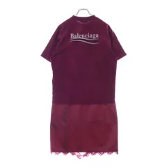BALENCIAGA (バレンシアガ) 21AW レースデザイン キャンペーンロゴ半袖  
