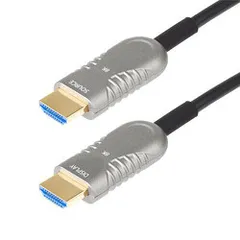 【新品・3営業日で発送】STARTECH.COM HDMI 2.1ケーブル／光ファイバー／15m／8K60Hz／難燃性／ブラック(8K-A-50F-HDMI-CABLE)