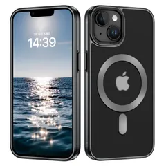 【特価商品】GUAGUA iPhone 14 ケース MagSafe対応 半透明 マット感 いPhone 14 マグセーフ内蔵 ケース スマホ マグネットカバー 耐衝撃 指紋防止 ワイヤレス充電 ストラップホール付き ビッグレンズ保護 アイフォン 14 6.1