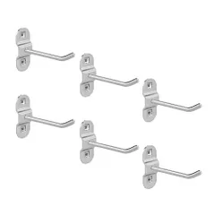 AZNABLE ツールカート用フック 工具 アクセサリー 整理 シングルフック ステンレス 壁掛け工具フック 6個セット 