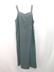 ◇ boujeloud カジュアル ガーリー サロペットスカート サイドベルト ロング丈 ワンピース サイズ38 ブラック レディース E  【1309040074491】