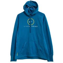 NIKE プリントジャージ パーカー S ブルー系 ナイキ スポーツ プルオーバー 古着卸 アメリカ仕入 a703-6147