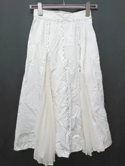 ◇ ◎ MERCURYDUO マーキュリーデュオ 膝下丈 フレア スカート サイズF オフホワイト系 レディース P  【1407260038030】