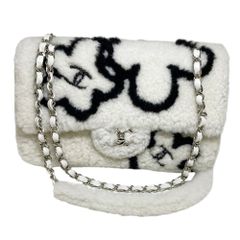 CHANEL シャネル  AS3407 カメリア ココマーク ムートンチェーンショルダーバッグ