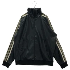 SASQUATCH fabrix (サスクワァッチファブリックス) SYNTHETIC LEATHER TRACK JACKET トラックジャケット シンセティックレザー ブラック 22AWーJKL-013のサムネイル