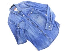 LEVI'S リーバイス デニム ウエスタン シャツ sizeS/青 ■◇ メンズ