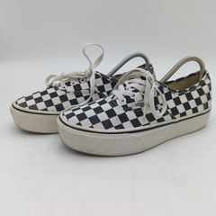 VANS バンズ AUTHENTIC オーセンティック スニーカー チェッカーボード柄 レディース 23.5cm F-12-5
