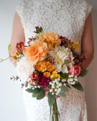 オレンジ♡ウェディングブーケ