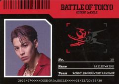 [중고] 컬렉션 카드 (남성) ROWDY SHOGUN ≠ THE RAMPAGE/RIKU/가로형/BATTLE OF TOKYO 포토 카드