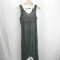 ◇ ⊂ AZUL BY MOUSSY アズール バイマウジー 透け感 袖なし ロング ワンピース サイズS ブラック レディース E  【1412090055188】