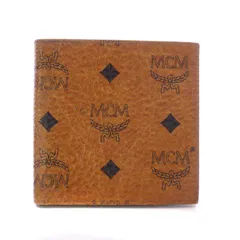 エムシーエム MCM 財布 二つ折り レザー ヴィセトス柄 ロゴ 総柄 茶色 ブラウン /XZ ■GY18のサムネイル