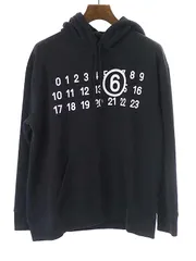 MM6 Maison Margiela  エムエムシックス メゾン マルジェラ 23SS DESTROYED LOGO HOODIE デストロイダメージロゴパーカー ブラック S S62GU0112 S25454のサムネイル