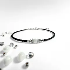 【6月誕生石】マザーオブパール の天然石ブレスレット　*ときめく白蝶貝 *