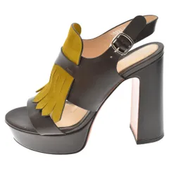 Santoni (サントーニ) ラウンドトゥ パンプス フラット シューズ 55391 ブラウン レディースのサムネイル