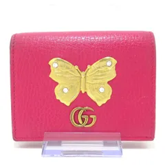 香港・マカオ限定/レア⭐️GUCCI コンパクトウォレット 二つ折り バタフライ GUCCI グッチ 財布 小物 バタフライ コンパクトウォレット 二