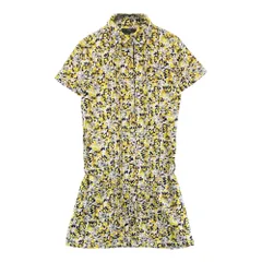 サイズ：M CALLAWAY キャロウェイ  半袖ポロ ワンピース 花柄 イエロー系 [240101272779] ゴルフウェア レディース ストスト